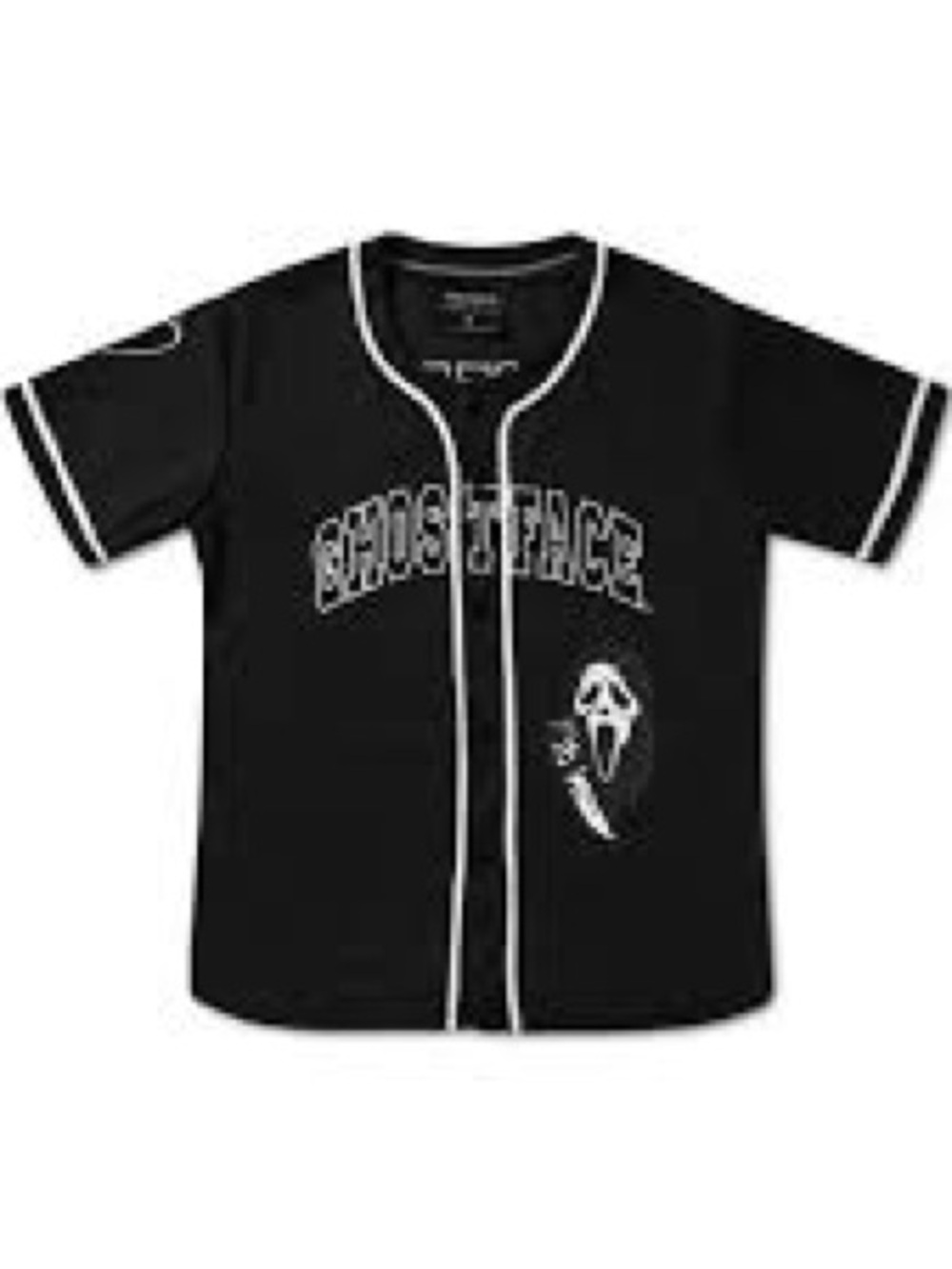 Halloween Ghost face baseball jersey unisex shirt size small EUC